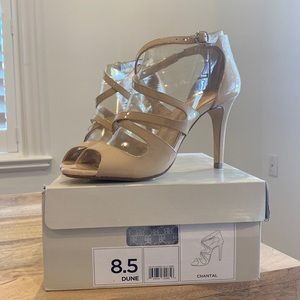 Banana Republic High Heel Patent Nude Sandal size 8.5